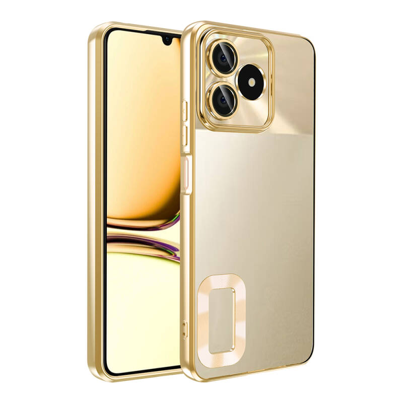 Realme Note 50 Case Camera Protection Showing Logo Zore Omega Cover - 3