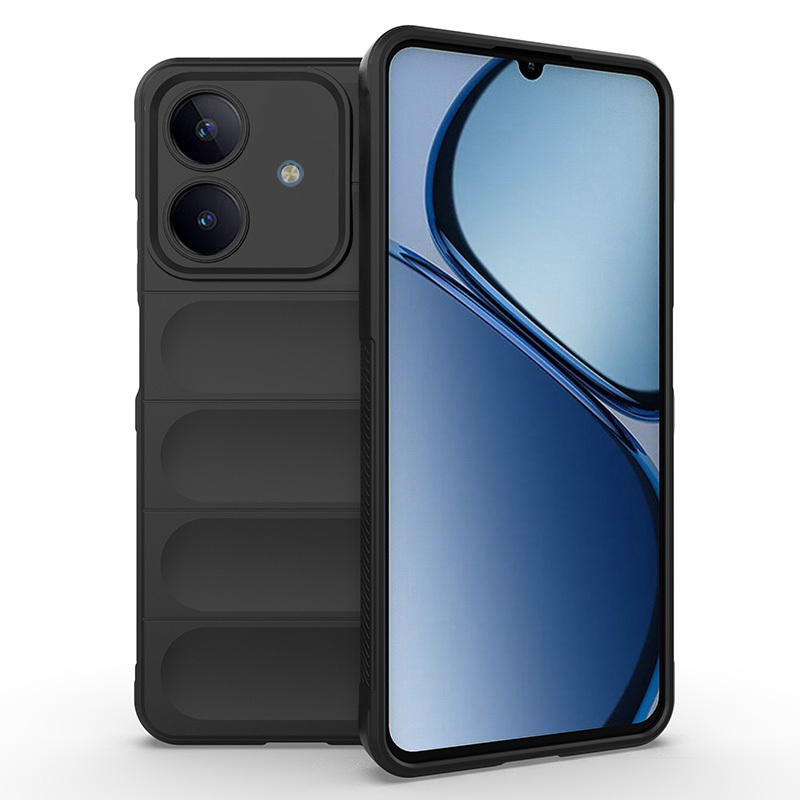 Realme Note 60 Case Flexible TPU Hollow Back Surface Design Zore Etnik Silicone Cover - 3