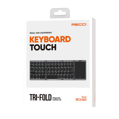 Recci RCS-K01 Foldable Wireless Multifunctional Touchpad Keyboard - 3
