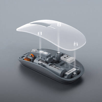 Recci RCS-M01 Space Capsule Series Multimode Wireless Transparent Design Mouse - 4