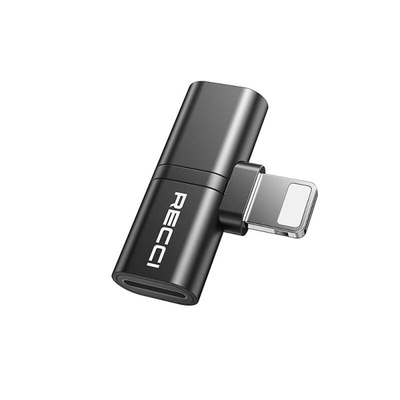 Recci RDS-A05 Lightning 2in1 Charging and Audio Adapter - 2