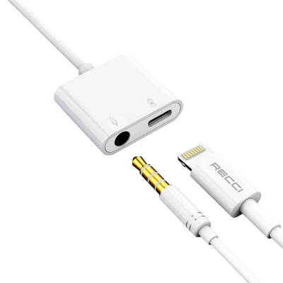 Recci RDS-A10 Lightning PD3.0 2in1 Charging and Audio Adapter - 3
