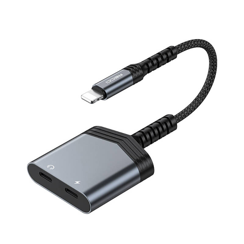 Recci RDS-A18 Lightning 2in1 Charging and Audio Adapter - 1