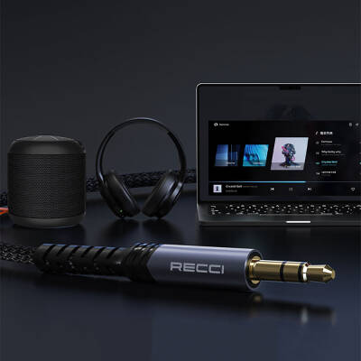 Recci RDS-A28 3.5mm to 3.5mm AUX Audio Kablo - 4