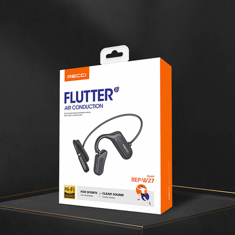 Recci REP-W27 Flutter Serisi Suya Dayanıklı Sporcu Bluetooth Kulaklık - 12