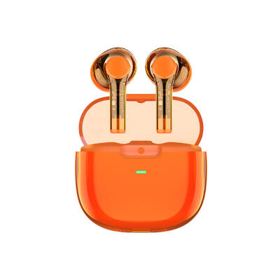 Recci REP-W50 Transparent Design Hi-Fi Sound Quality Bluetooth v.5.3 Amber Series In-Ear Headphones - 3