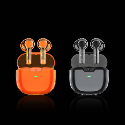 Recci REP-W50 Transparent Design Hi-Fi Sound Quality Bluetooth v.5.3 Amber Series In-Ear Headphones - 16