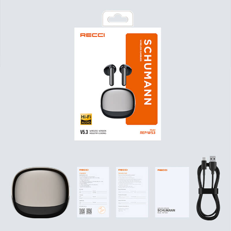 Recci REP-W53 Schumann TWS Wireless 5.3 Bluetooth Headset - 10