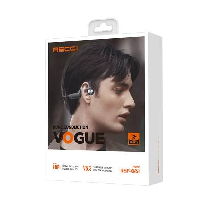 Recci REP-W61 Vogue Serisi Hi-Fi HD Ses Kaliteli Kemik İletimi Kulak Üstü Bluetooth Kulaklık - 2