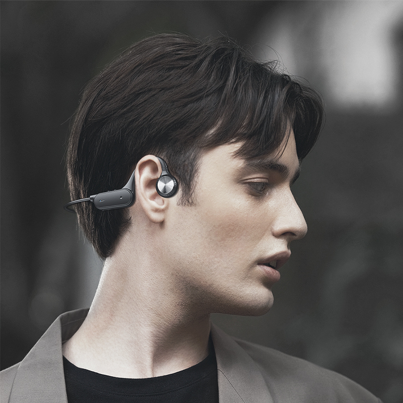 Recci REP-W61 Vogue Serisi Hi-Fi HD Ses Kaliteli Kemik İletimi Kulak Üstü Bluetooth Kulaklık - 6