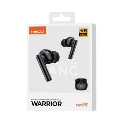 Recci REP-W77 Warrior ANC Özellikli TWS Wireless 5.3 Bluetooth Kulaklık - 11