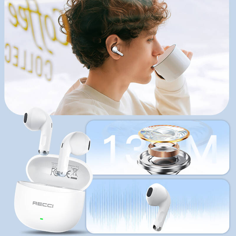 Recci REP-W81 Melody Serisi Hi-Fi Ses Kaliteli TWS Kulak İçi Bluetooth v.5.3 Kulaklık - 4