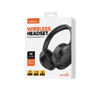 Recci REP-W86 ANC Featured Hi-Fi Sound Quality Over-Ear Bluetooth v.5.3 Headphones - 13