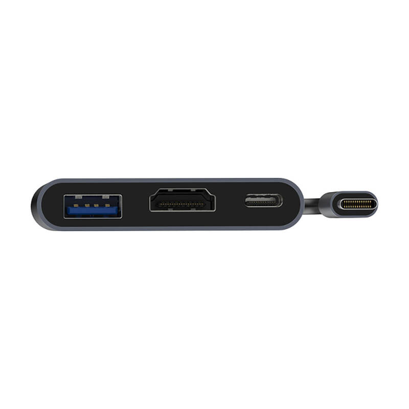 Recci RH05 Type-C to Type-C PD100W + HDMI 4K@30Hz + 3in1 Hub with USB3.0 Connectivity - 2