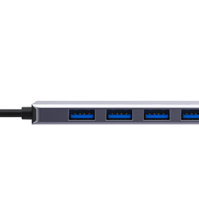 Recci RH06 Type-C to 4 USB3.0 + 5in1 USB Replicator Hub with Micro Connection - 3