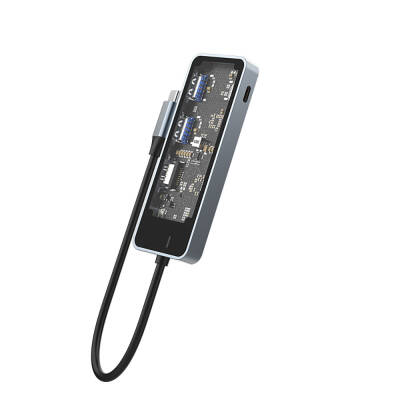 Recci RH16 Type-C to Type-C PD100W + USB3.0 + HDMI + 5in1 Hub with Type-C Connection - 9