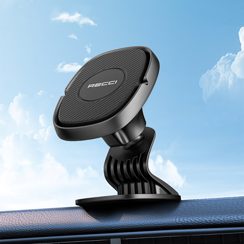 Recci RHO-C18 Güçlü Magnetik 360 Derece Dönebilen Düz Zemin Araç Telefon Tutucu - 9