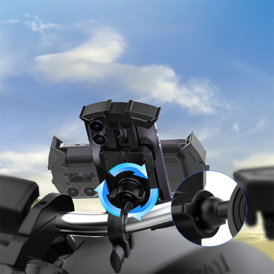 Recci RHO-C33 360° Degree Rotatable Adjustable Motorcycle and Bicycle Phone Holder - 5
