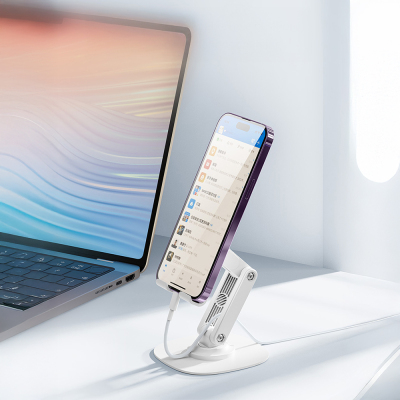 Recci RHO-M20 Adjustable Foldable 360° Rotating Phone and Tablet Stand - 10