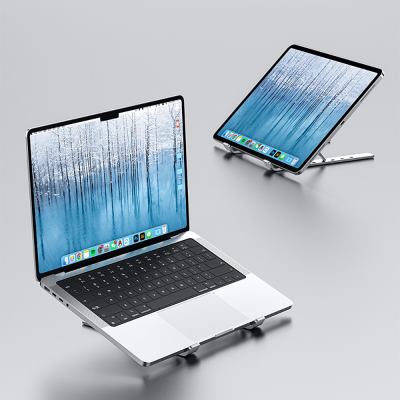 Recci RHO-M21 Çok Fonksiyonlu 5 Kademeli Ayarlanabilir Dizüstü Laptop Standı - 9