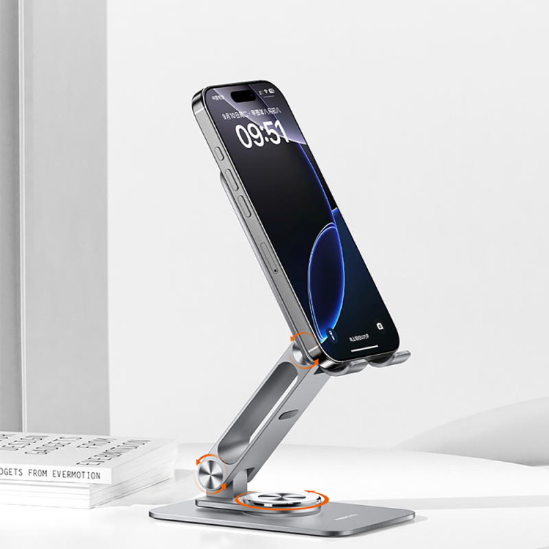 Recci RHO-M22 Adjustable Foldable 360 ​​Degree Rotating Phone and Tablet Stand - 6