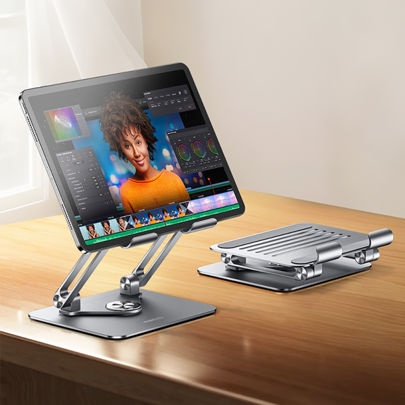 Recci RHO-M23 Adjustable Foldable 360 ​​Degree Rotating Tablet Stand - 10