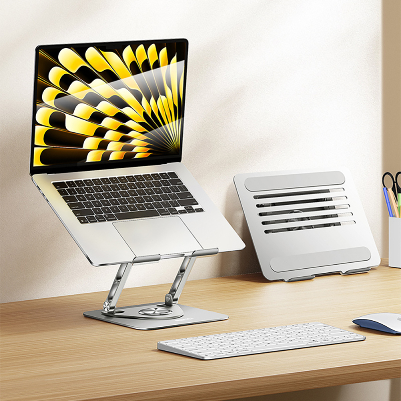 Recci RHO-M25 360 Degree Rotating Foldable Laptop Stand - 7
