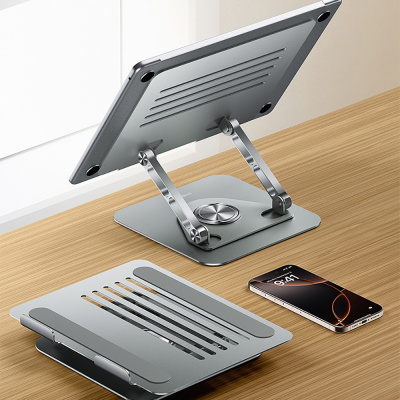 Recci RHO-M25 360 Degree Rotating Foldable Laptop Stand - 11
