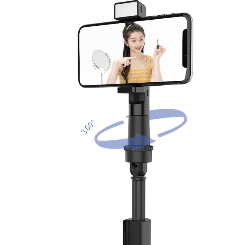 Recci RHO-P01 Bluetooth 5.0 Uzaktan Kumandalı Çok Fonksiyonlu Selfie Çubuğu 200mAh - 3