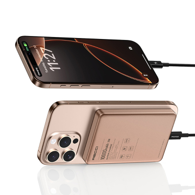 Recci RP35 PD 20W Led Göstergeli Hızlı Şarj Özellikli Wireless Powerbank 15W 10000mAh - 8