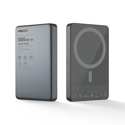 Recci RP35 PD 20W Led Göstergeli Hızlı Şarj Özellikli Wireless Powerbank 15W 10000mAh - 3
