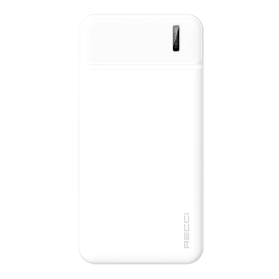 Recci RPB-N16C Ultra İnce Hızlı Şarj Özellikli Led Işık Göstergeli Powerbank 10000mAh - 1