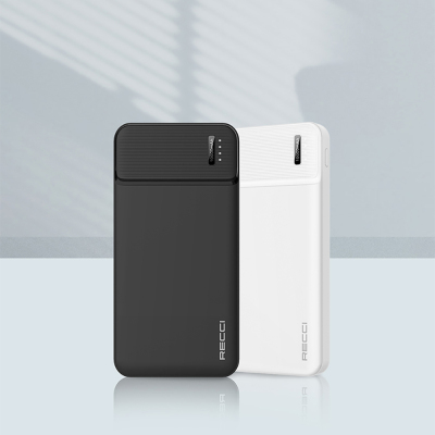 Recci RPB-N16C Ultra İnce Hızlı Şarj Özellikli Led Işık Göstergeli Powerbank 10000mAh - 9