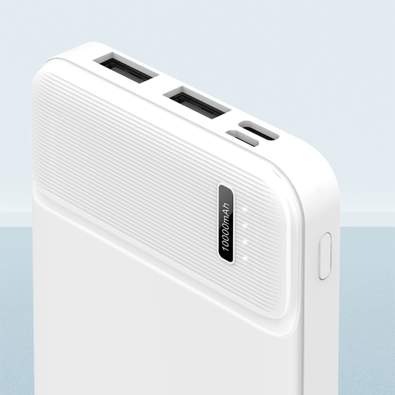 Recci RPB-N16C Ultra İnce Hızlı Şarj Özellikli Led Işık Göstergeli Wireless Powerbank 10000mAh - 12