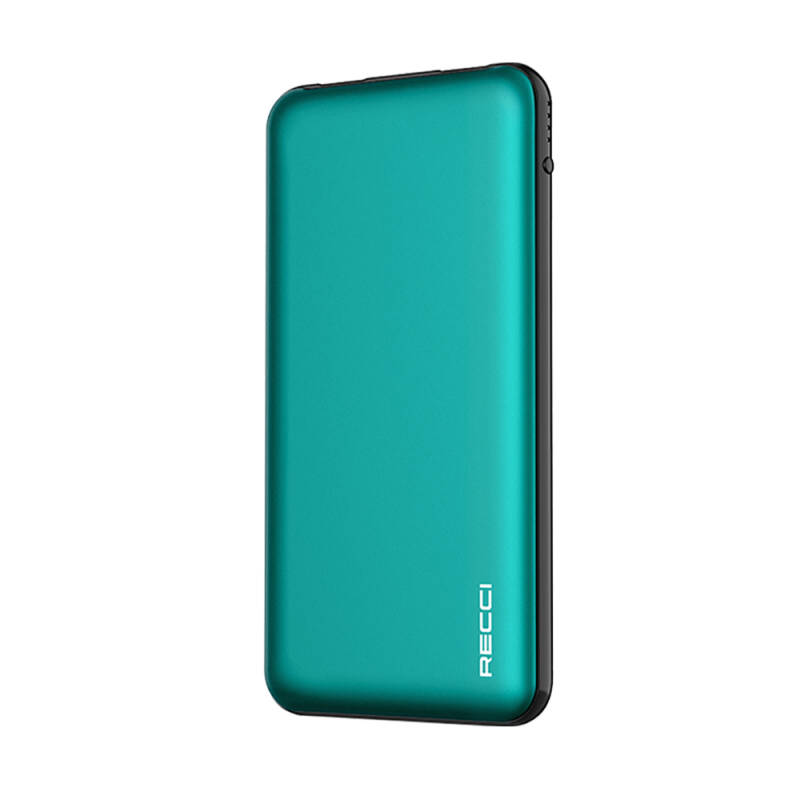 Recci RPB-P05 Greeny Serisi LED Işık Göstergeli Hızlı Şarj Özellikli Taşınabilir Powerbank 22.5W 10000mAh - 12