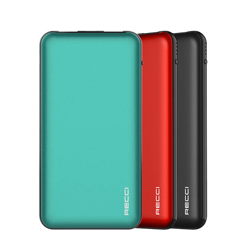 Recci RPB-P05 Greeny Serisi LED Işık Göstergeli Hızlı Şarj Özellikli Taşınabilir Powerbank 22.5W 10000mAh - 2