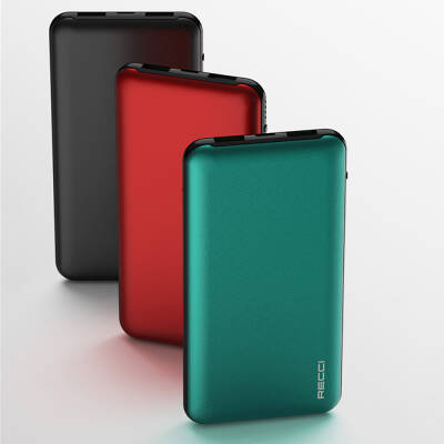 Recci RPB-P05 Greeny Serisi LED Işık Göstergeli Hızlı Şarj Özellikli Taşınabilir Powerbank 22.5W 10000mAh - 3