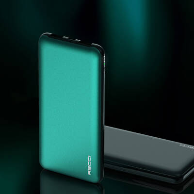 Recci RPB-P05 Greeny Serisi LED Işık Göstergeli Hızlı Şarj Özellikli Taşınabilir Powerbank 22.5W 10000mAh - 5
