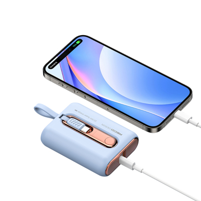 Recci RPB-P12C PD 20W Askı İpli Hızlı Şarj Özellikli Type-C Kablolu Powerbank 22.5W 10.000mAh - 7