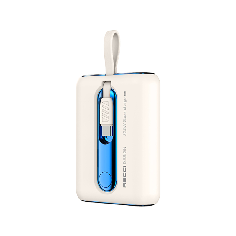 Recci RPB-P12C PD 20W Fast Charging Type-C Cable Power Bank with Strap 22.5W 10,000mAh - 8
