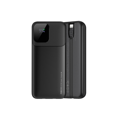 Recci RPB-P68 PD 20W Dijital LED Göstergeli Hızlı Şarj Özellikli Type-C ve Lightning Kablolu Powerbank 22.5W 20000mAh - 4