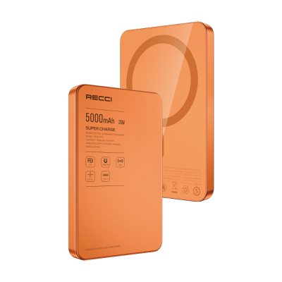 Recci RPB-W35 Ultra Slim PD 20W Fast Charging Wireless Powerbank 15W 5000mAh - 4