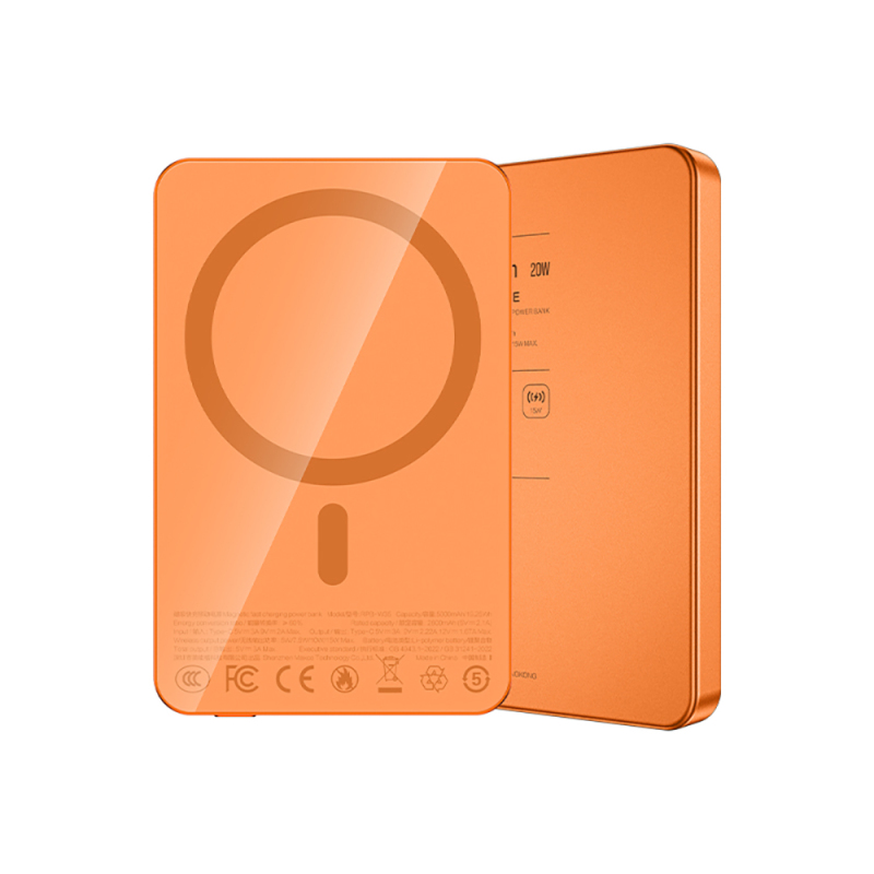 Recci RPB-W35 Ultra Slim PD 20W Fast Charging Wireless Powerbank 15W 5000mAh - 5