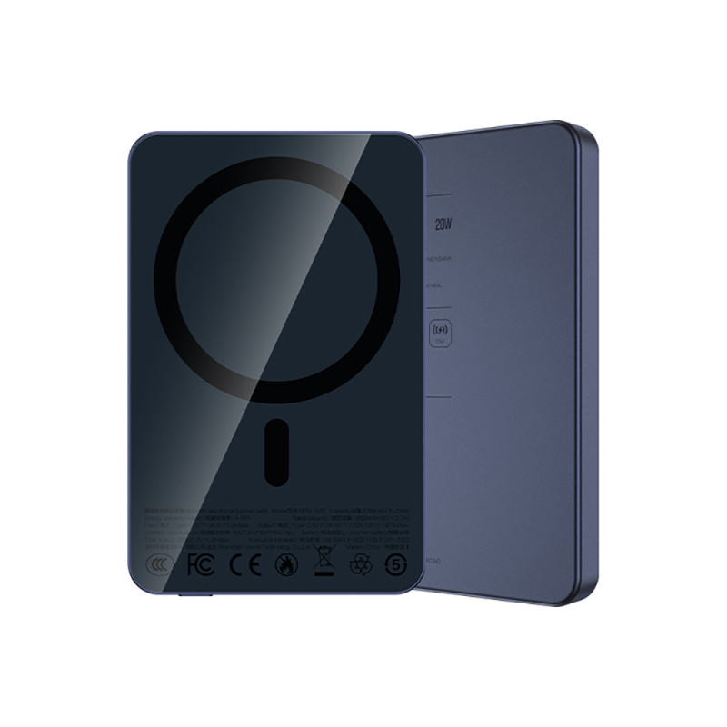 Recci RPB-W35 Ultra Slim PD 20W Fast Charging Wireless Powerbank 15W 5000mAh - 11