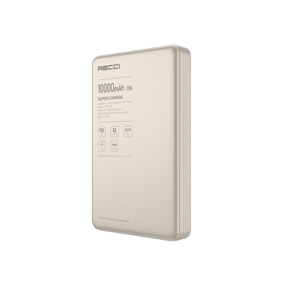 Recci RPB-W36 Ultra İnce PD 20W Hızlı Şarj Özellikli Wireless Powerbank 15W 10000mAh - 1