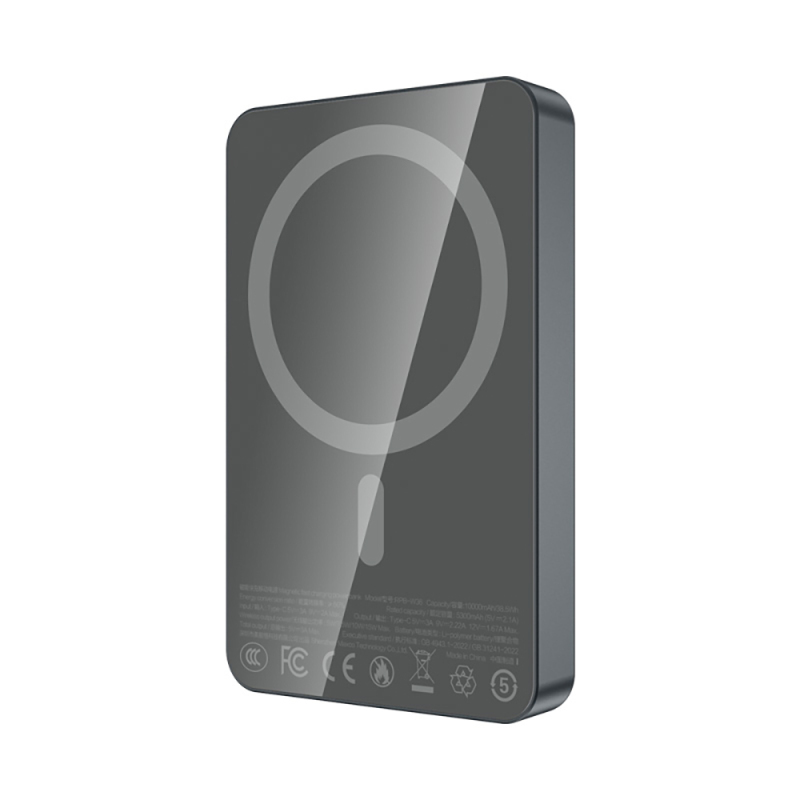 Recci RPB-W36 Ultra İnce PD 20W Hızlı Şarj Özellikli Wireless Powerbank 15W 10000mAh - 7