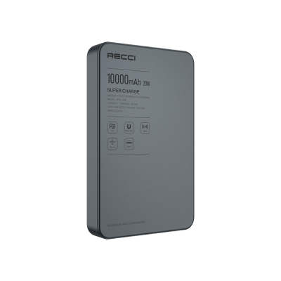 Recci RPB-W36 Ultra İnce PD 20W Hızlı Şarj Özellikli Wireless Powerbank 15W 10000mAh - 3