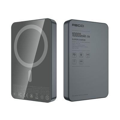 Recci RPB-W36 Ultra Slim PD 20W Fast Charging Wireless Powerbank 15W 10000mAh - 6