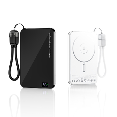 Recci RPB-W41 PD 20W Ultra Slim Fast Charging Type-C Cable Power Bank 15W 5000mAh - 8