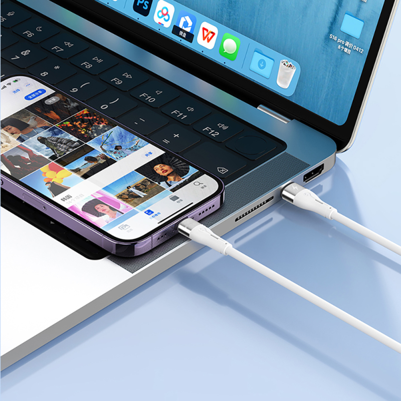 Recci RS11CC Type-C to Type-C PD Fast Charging Data and Charging Cable 65W 1M - 4